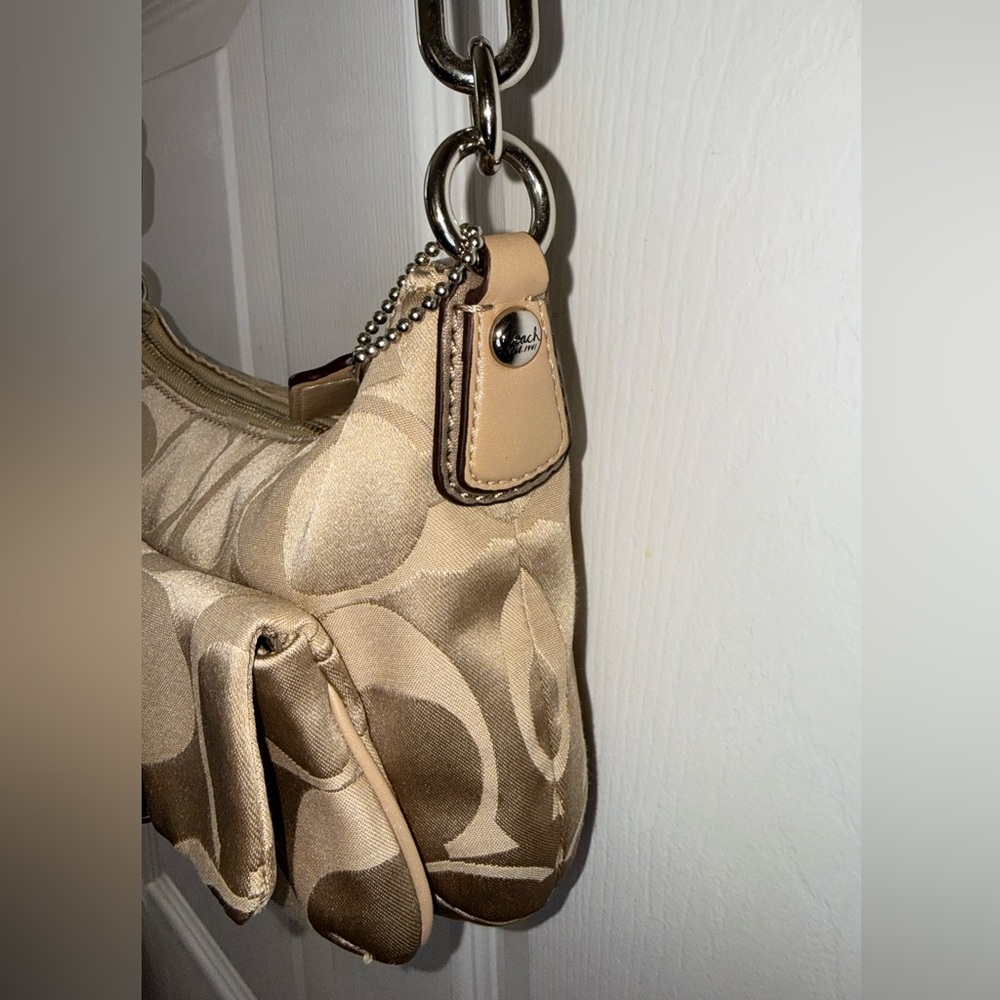 NWOT - Coach Kristin Signature Pleated Flap Crossbody Bag - Picture 10 of 14